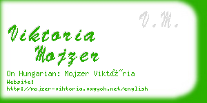 viktoria mojzer business card